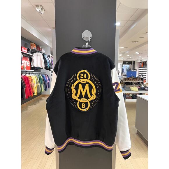 Mitchell & Ness Kobe Bryant Black Mamba NBA Hall of Fame Varsity Jacket Lakers - Picture 1 of 12